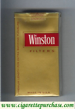 Winston gold Filters 100s cigarettes soft box